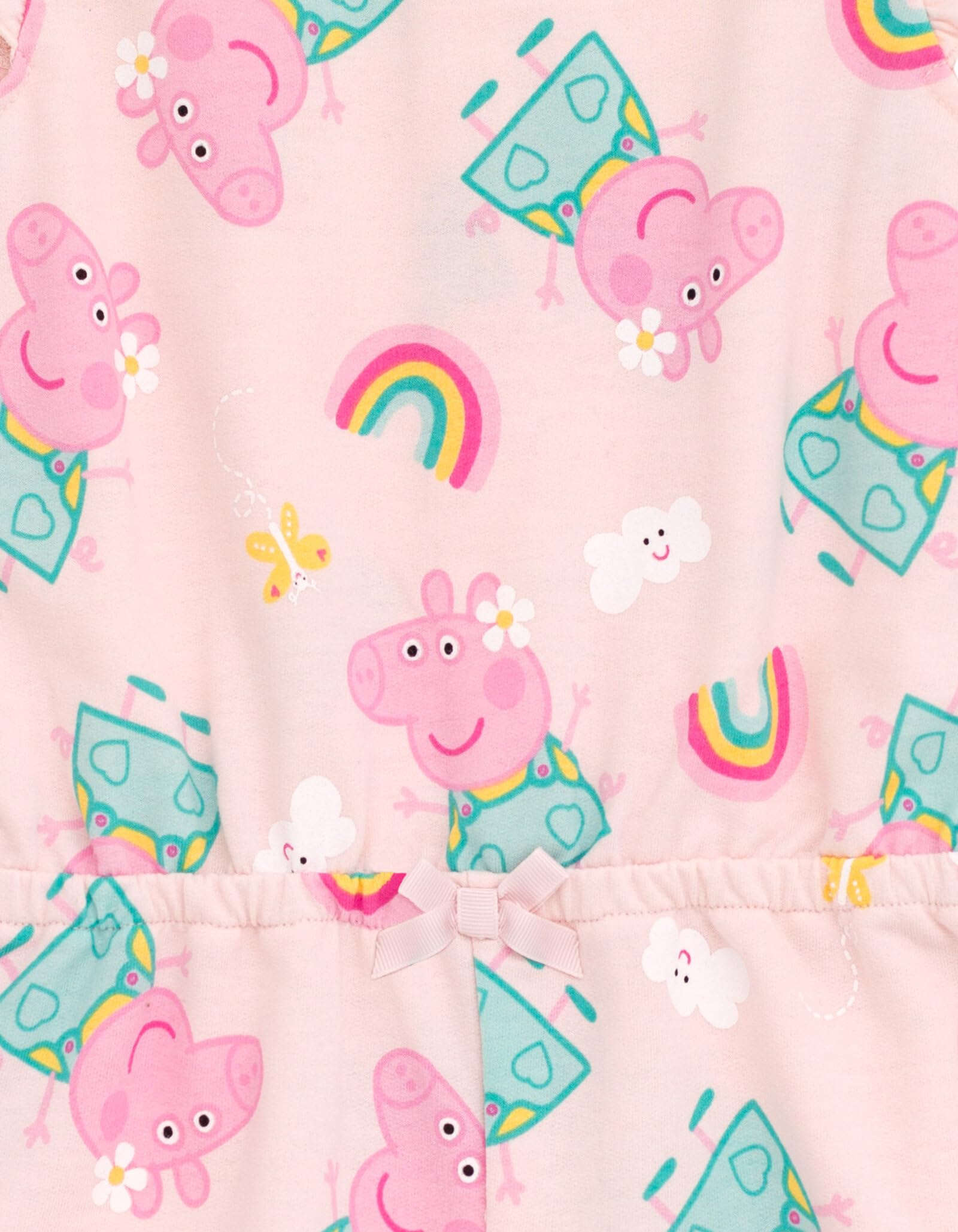 Peppa Pig Ärmelloser Strampler aus French Terry, für Kleinkinder bis kleine Kinder