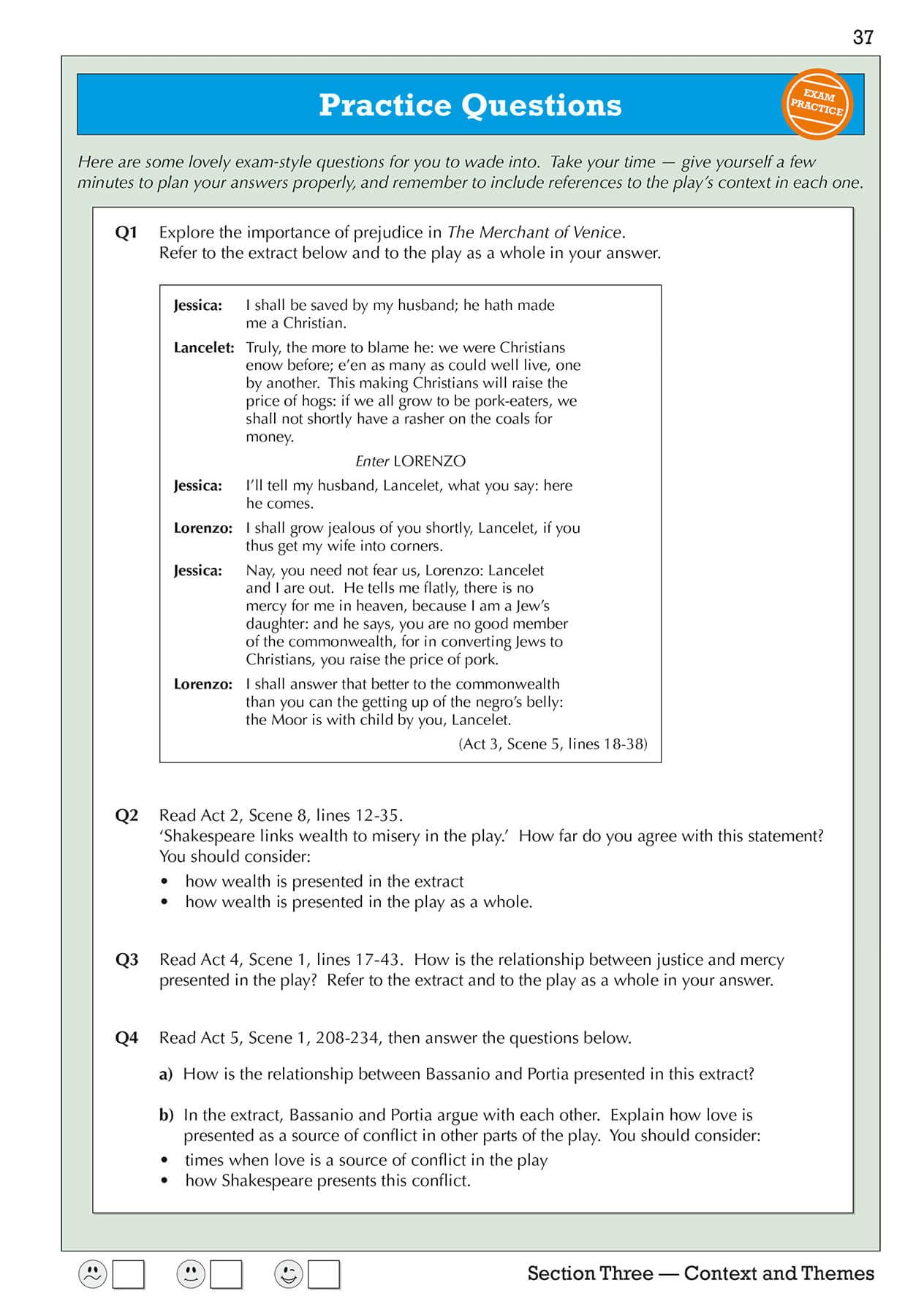 New Grade 9-1 GCSE English Shakespeare - The Merchant of Venice Workbook (includes Answers) (CGP GCSE English 9-1 Revision) - Image 12