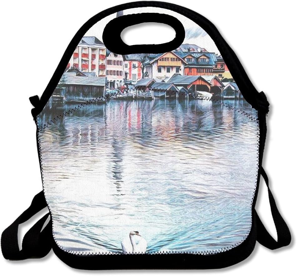 MAGGIE SALAS Swan Lake Vacation Lunch Bags Bags Travelling Picnic Storage Bag Backpack Handbag