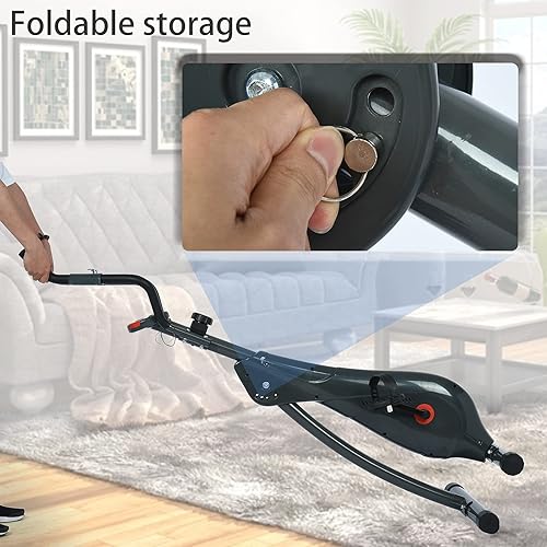 Miniatura 4 de Bicicleta estacionaria plegable, equipo de ejercicio, control de bicicleta de ejercicio para el hogar, ultra silenciosa, deportes plegables en