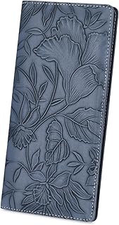 FALAN MULE Ultra Slim Thin Wallet for Women Bifold Leather RFID Blocking Designer Credit Card Holder