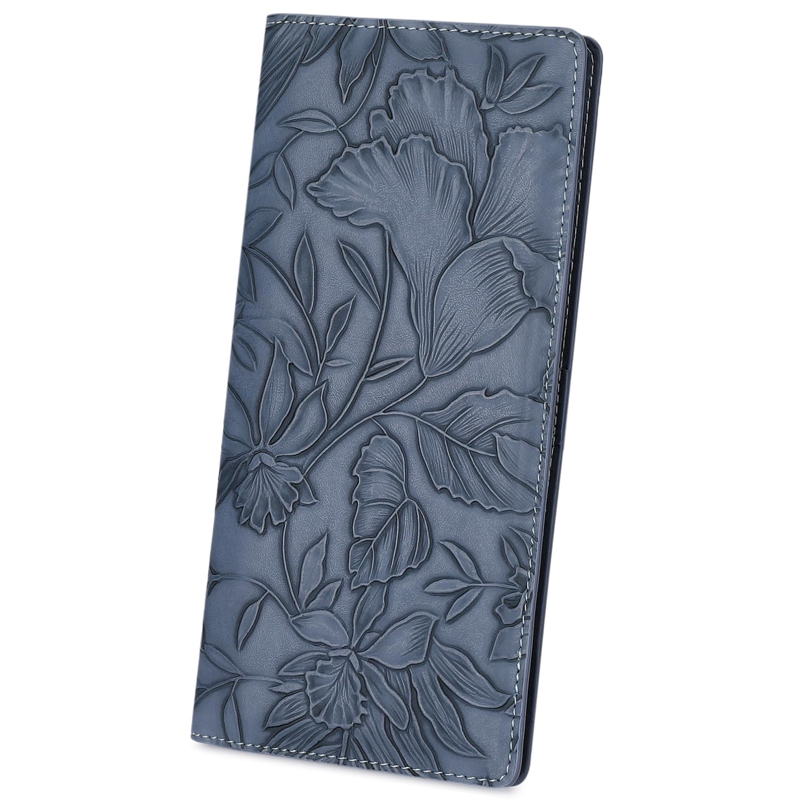 FALAN MULE Ultra Slim Thin Wallet for Women Bifold Leather RFID Blocking Designer Credit Card Holder