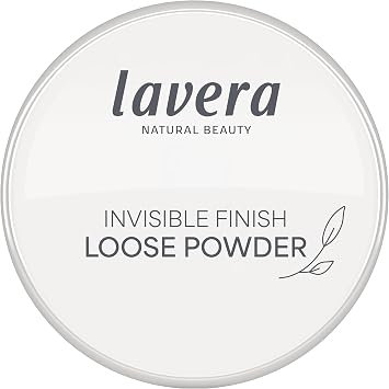 lavera Invisible Finish Loose Powder - Long Lasting Setting Powder - Sets Make Up & Provides Matte Finish - Transparent Face Powder - PETA Certified - Vegan - Made in Germany - 0.4 Oz