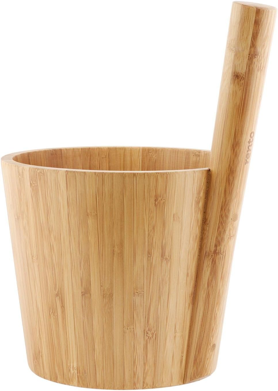 Well design Solutions® Sauna Bucket/Environmentally Friendly Bamboo Heat Treated/5 Litre – The Original From Finland by Rento Sauna Bucket