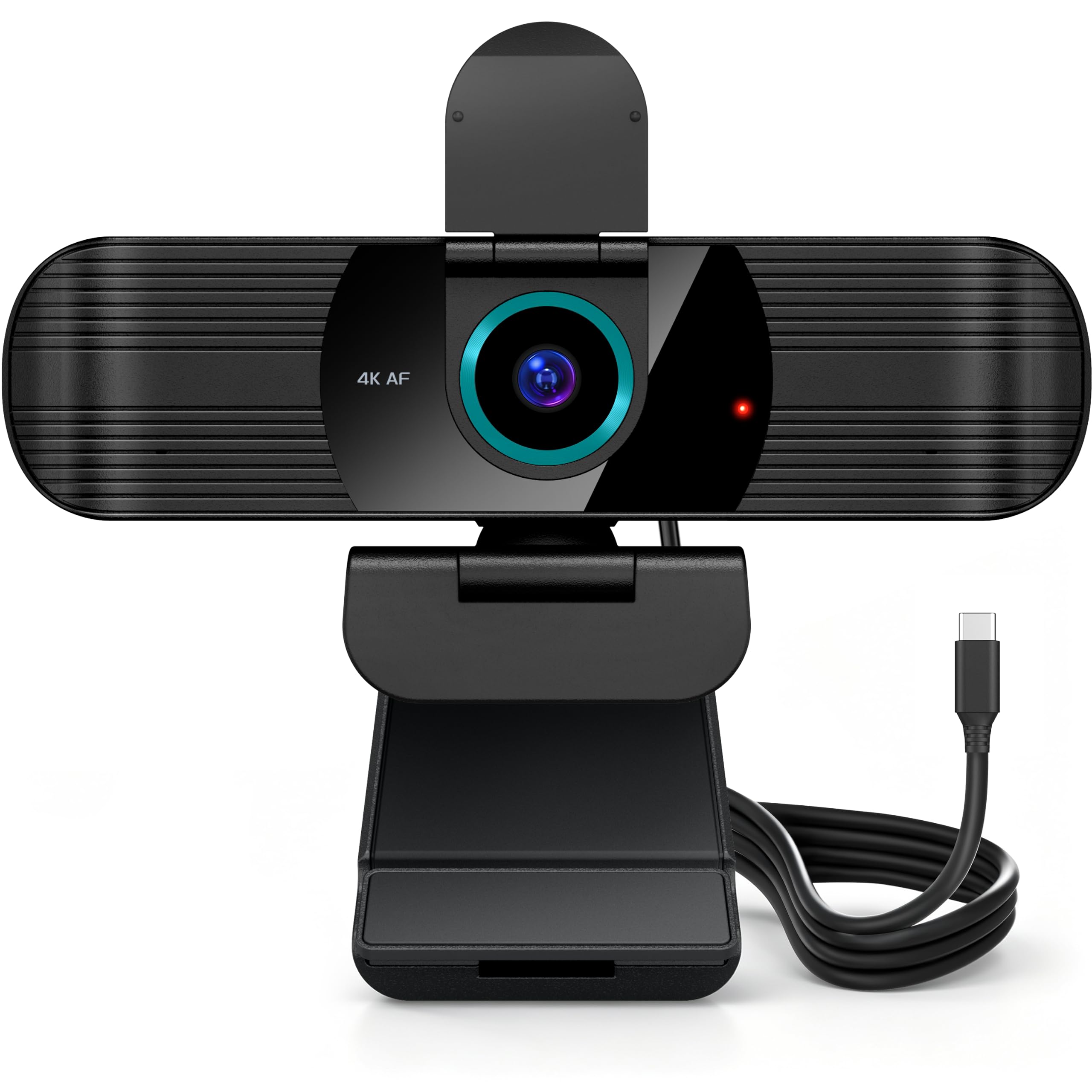 RUWBY Pro UHD 4K/30fps Webcam, External USB-C Web Camera for PC/Laptop