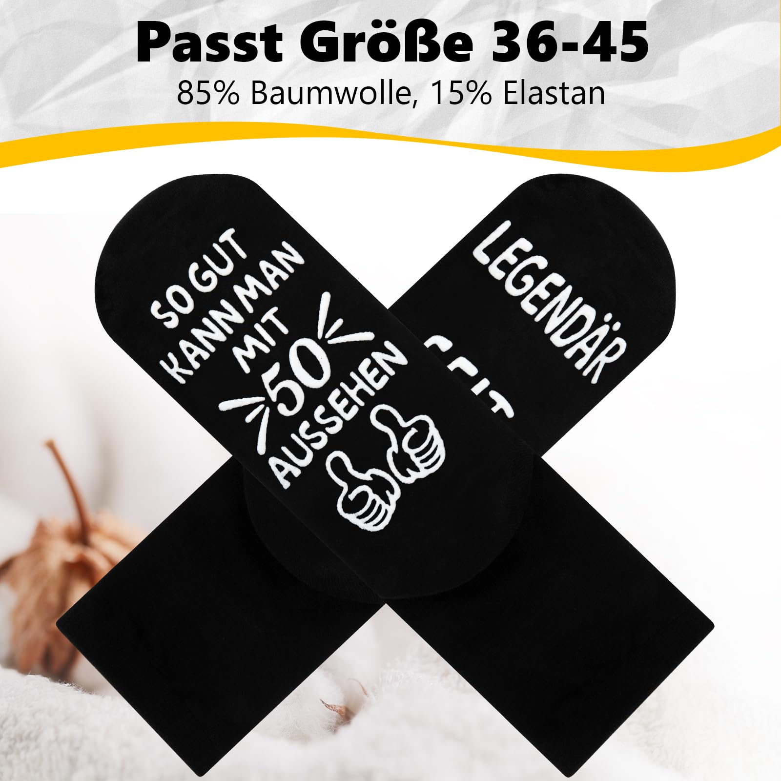 Belillpipi 50 60 40 30 70 80 18 Geburtstag Mann Frau Geschenke für Männer Frauen,Lustige Socken Geburtstagsgeschenk für Jungen Mädchen - 3