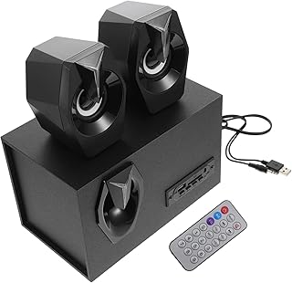 Uonlytech 1 Conjunto De Alto-Falantes Estéreo Alto-Falante Tv Caixa De Som Estéreo Barra De Som Portátil Sem Fio Soundbar Tv Caixa De Som Sem Fio Alto-Falante Portátil Com Fio Jogador