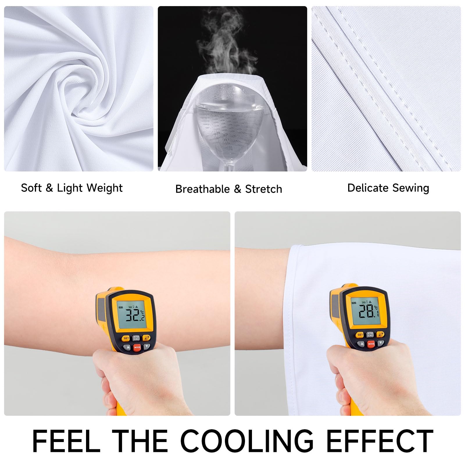 OZERO Máscara facial para el cuello: bufanda de protección solar, transpirable, refrescante, para actividades al aire libre de verano, senderismo, ciclismo