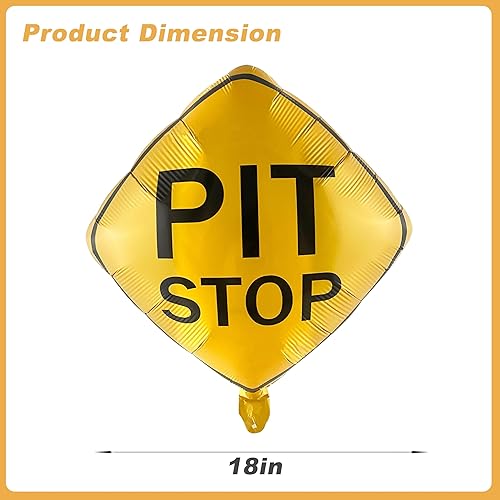 Miniatura 2 de 2 decoraciones de Pit Crew / Globos de aluminio Pit Stop de 18 pulgadas/Decoraciones de fiesta de Fórmula 1/Decoraciones de fiesta de cumpleaños