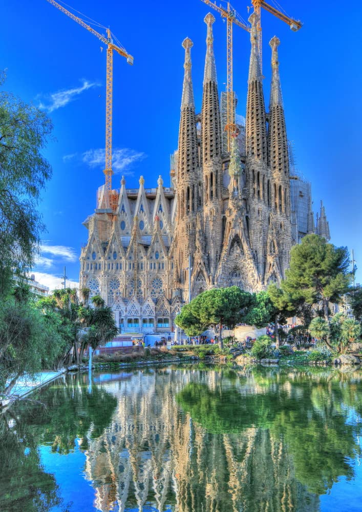 銅版画 Tomono 5/15 額装 サグラダ・ファミリア 絵画 J B9887