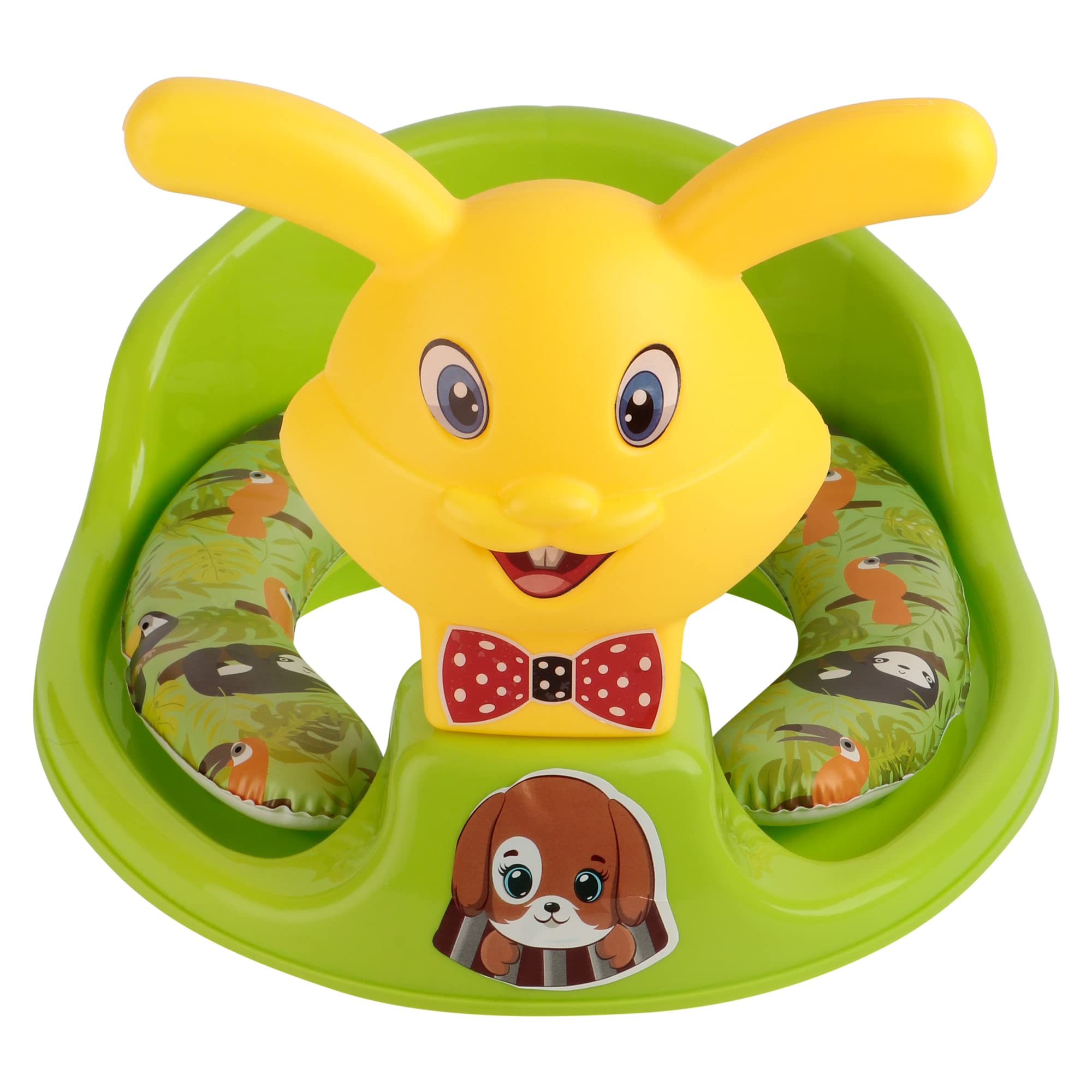 Nabhya Kids Toilet Trainer Baby Potty Seat With Rabbit Handle And Back Support Toilet Seat For Girls & Boys (Green)-image-47