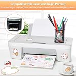 40 Sheets Printable Sticker Paper for Inkjet Printer, Letter Size 8.5" x11” Matte Sticker Printer Paper Full Sheet Labels, Sticker Paper for Printer Sticker Labels, for Laser/Inkjet Printers