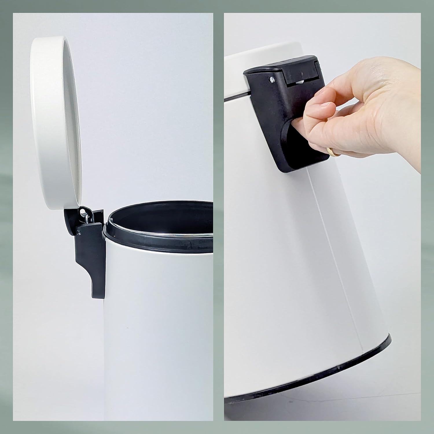 Kela Bin, Metal, White, one Size