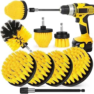 Drill Brush Attachment Set, 7 Pack 1/4in Power Scrubber Brush + Extend Long Rod,