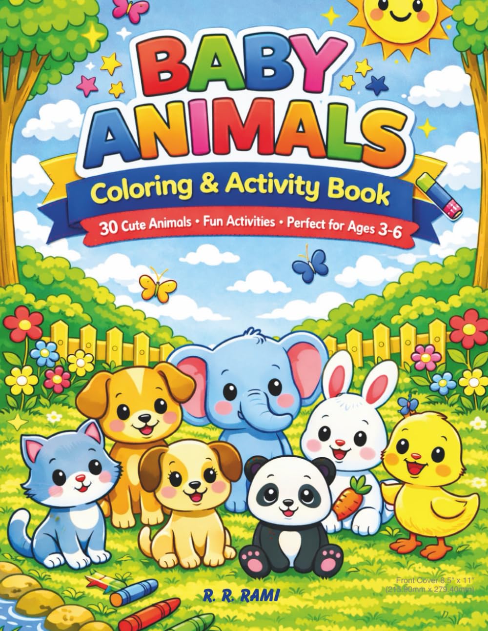 Baby Animals Coloring & Activity Book: Cute Animal Coloring Pages and Fun Activities for Kids Ages 3–6 (Little Explorers Animal Coloring & Activity Books)