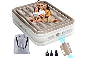 Air Bed Queen - 18" Ultimate Comfort Blow Up Mattress with Rechargeable...