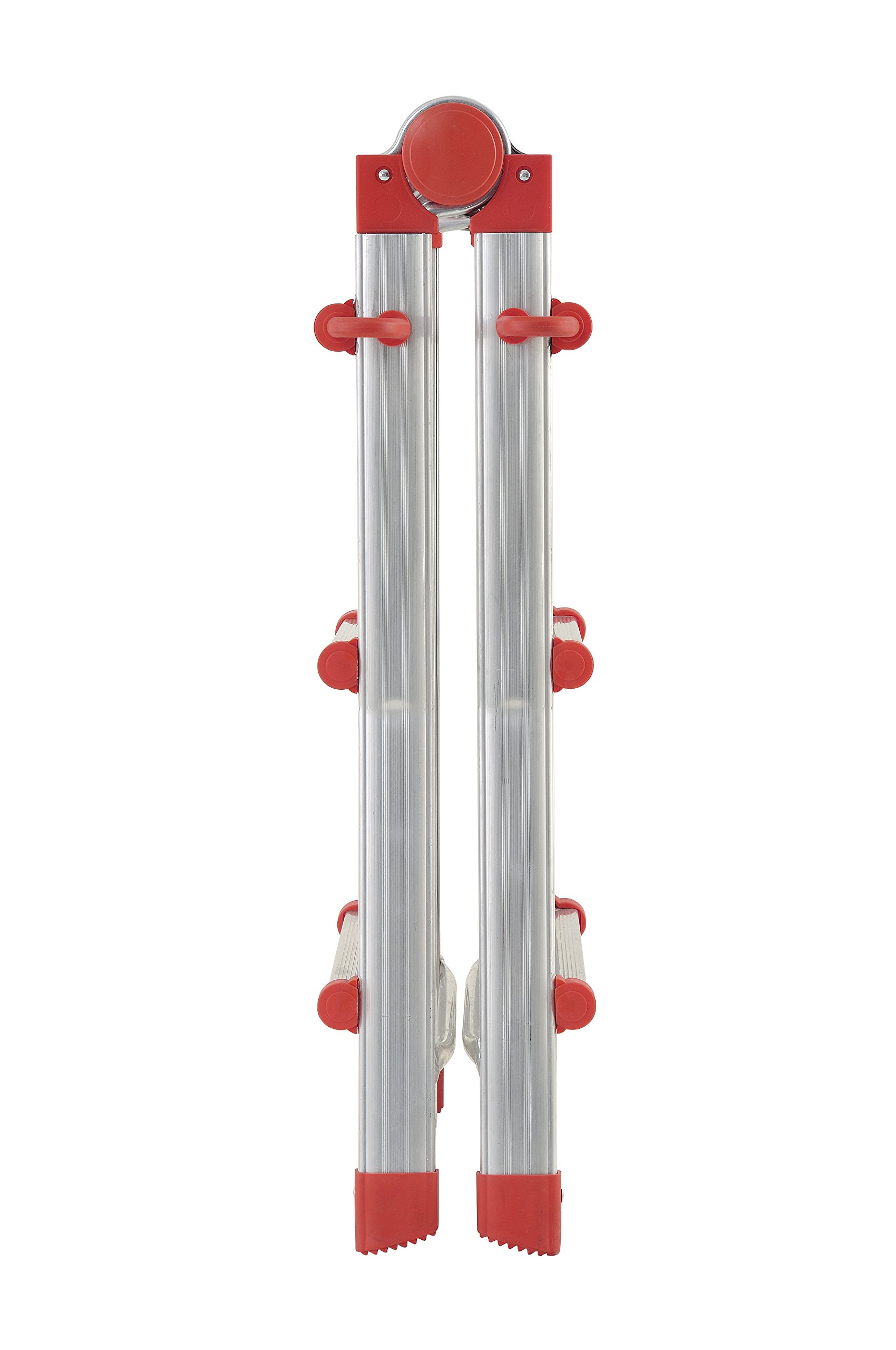 Hailo 7516-151 - Escalera Aluminio telescópica multiposición ProfiStep Multi (4x3 peldaños)