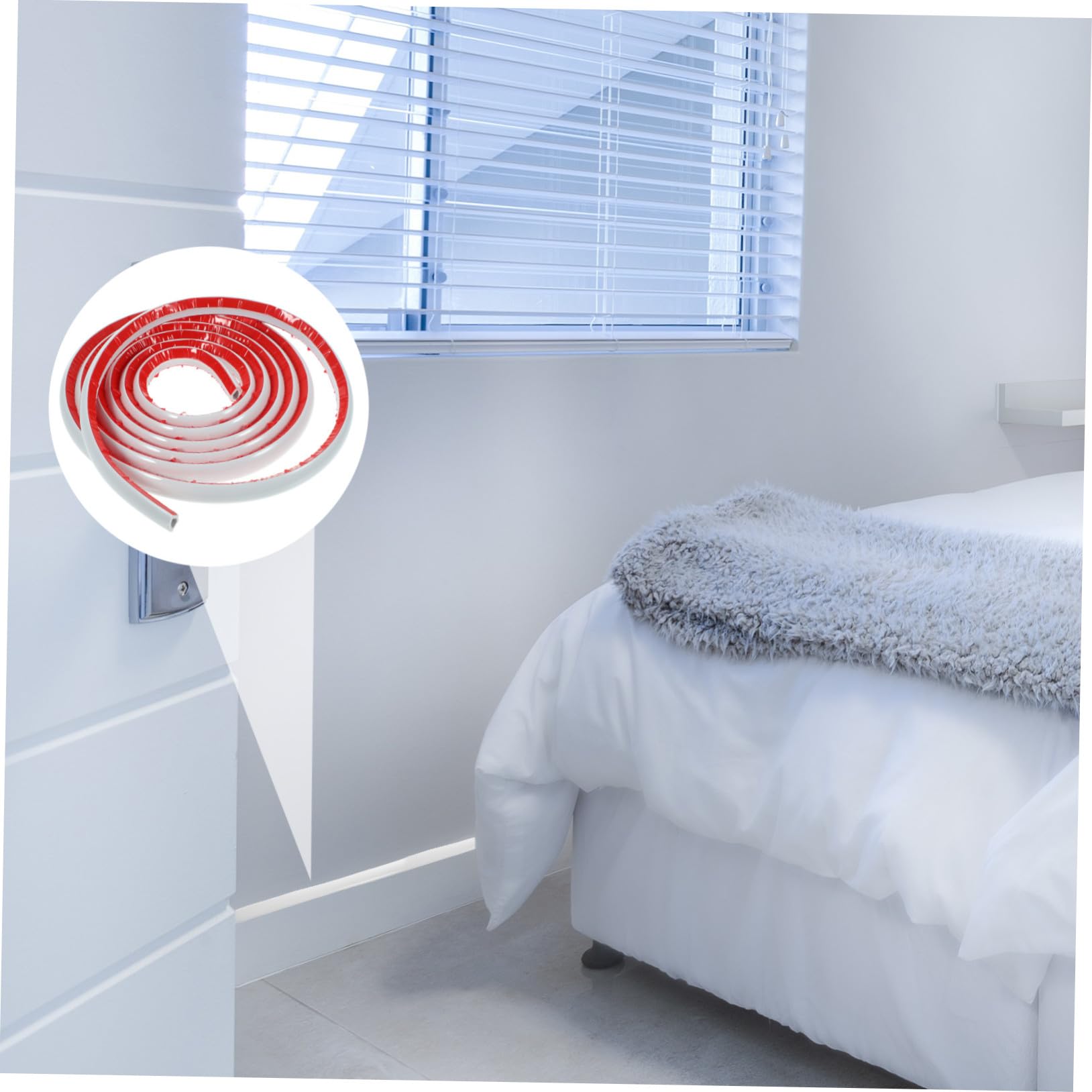 Moldura Blanco Flexible Esquina de Autoadhesiva de Pared de Pvc Color
