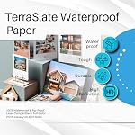 Printer Paper - 8.5" x 11", 10 Mil Waterproof Paper, Laser Printer & Copy Machine Compatible (100 Sheets)