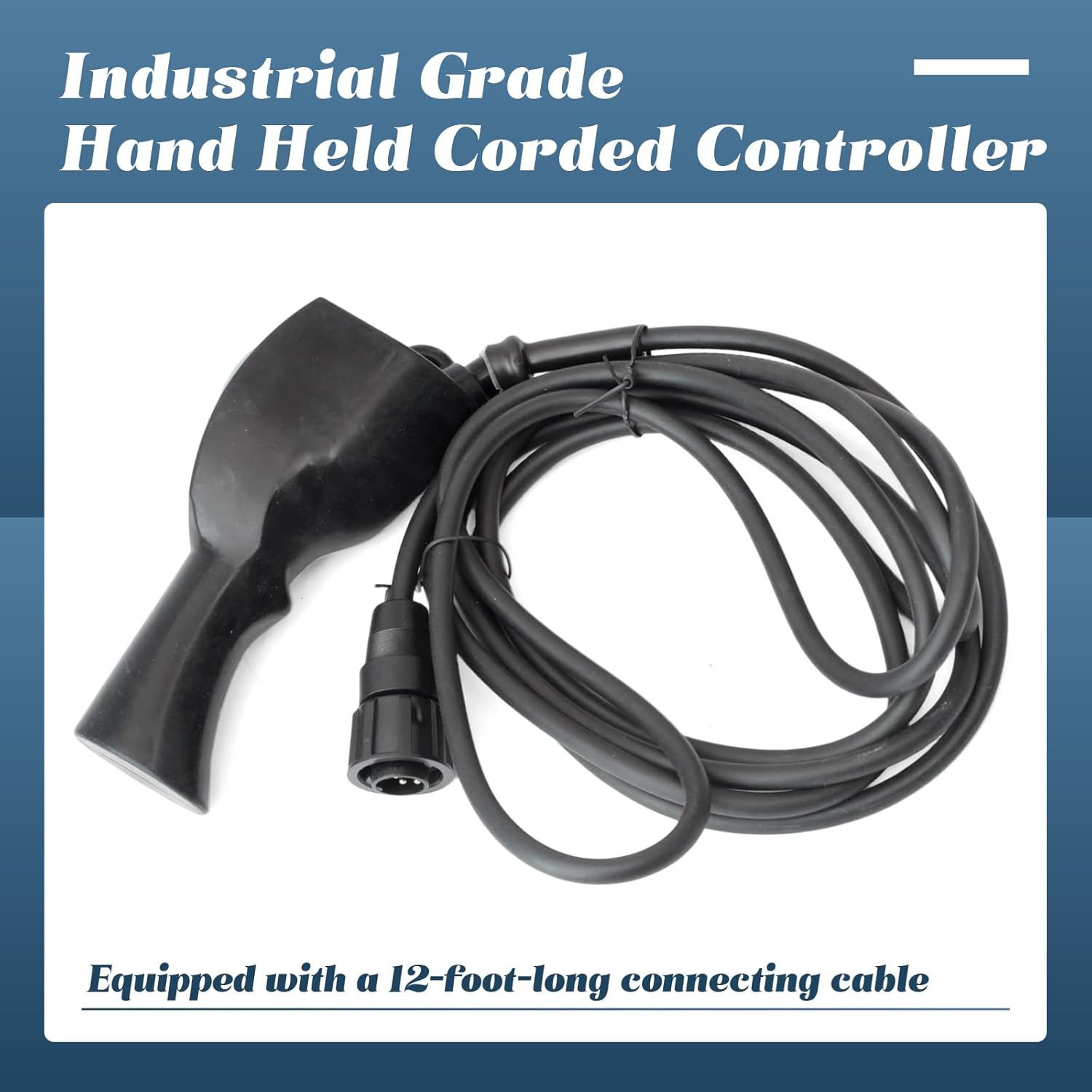88528 Hand Held Corded Controller with 12' Connector Cable Compatible with Warn DC Electric Industrial Winches Wired Control Device Replacement Part