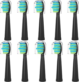 Toothbrush Replacement Heads for Fairywill,Replacement Brush Heads for Fairy Will, Electric Toothbrush Head for FW-507/508/551/515/917/959,FW-D1/D3/D7/D8, 10 Pack