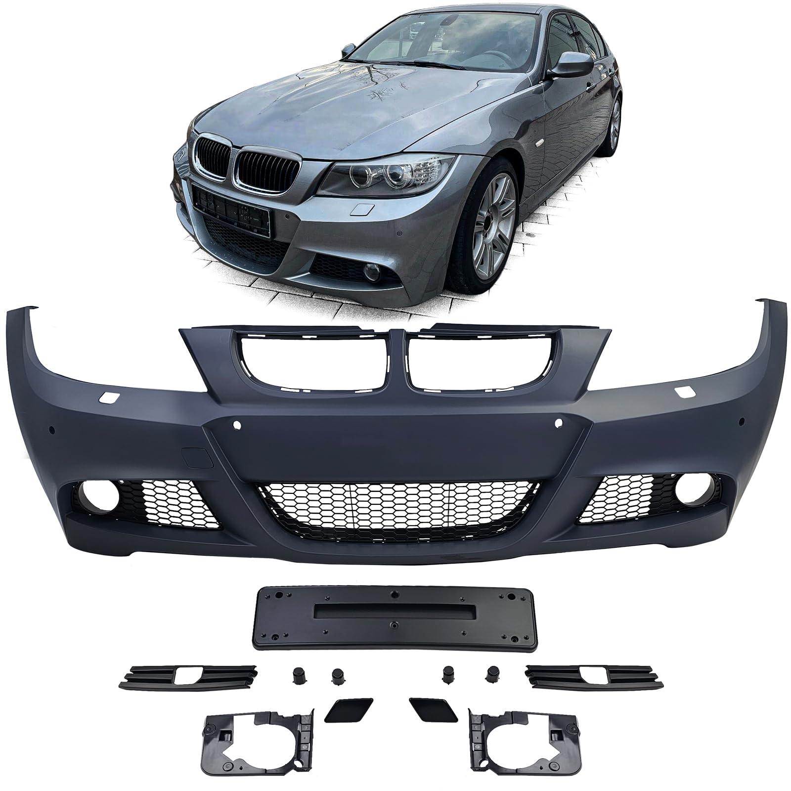 Bumperbeschermer BMW serie 3 E91 (2005-2012) Kombi Bumperbeschermer BMW serie 3 E91 (2005-2012) Kombi