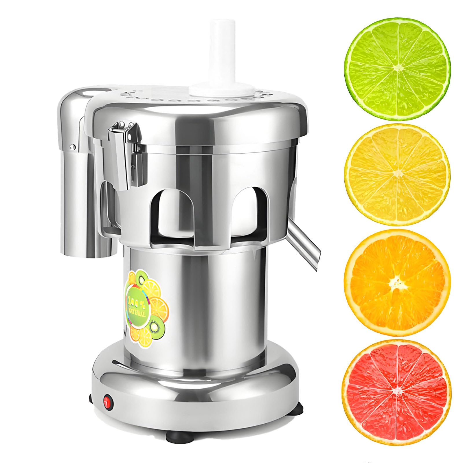 Commercial Juice E-Xtractor 2800r min Heavy Duty Cold Press Centrifugal Juicer Machine Cast Aluminium Stainless Steel Juice E-xtractor