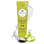 Dionis Goat Milk Skincare Scented Hand & Body Cream - Travel Size Lotion For Hydrating & Moisturizing Dry and Sensitive Skin, Cruelty Free, Paraben Free Made in The USA, Crisp Pear, 3.3 oz