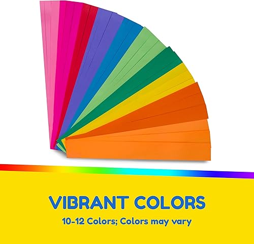 Vista 10 de Mighty Bright - Tiras de cadena de papel, 1 x 8 pulgadas, 180 unidades, varios