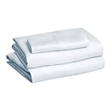 Lightweight Super Soft Easy Care Microfiber 3 Piece Bed Sheet Set with 14-Inch Deep Pockets, Twin, Solid, Light Blue, 4 Pack