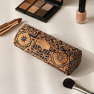 Estuche de lápiz labial portátil con espejo –...