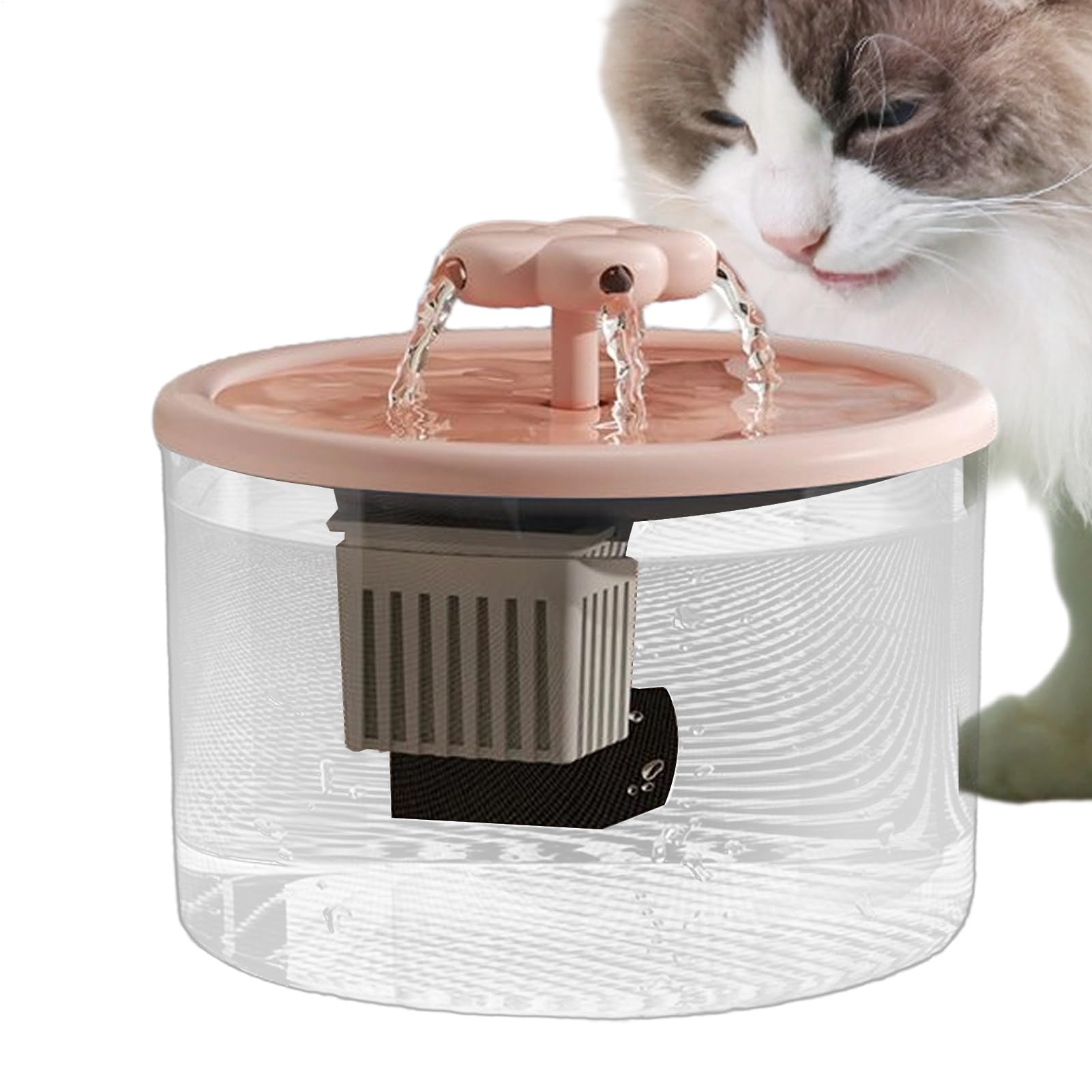 Fuente De Agua para Gatos 1.2L | Bebedero Automático para Gatos Y Perros,Cuenco De Agua Silencioso para Cocina Sala De Estar Dormitorio Interior Apartamento Zona De Juego