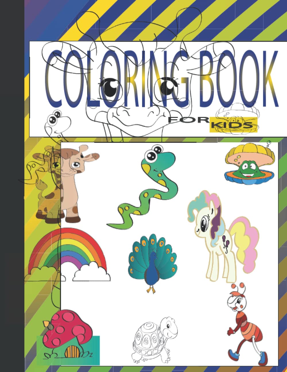 Coloring book for kids: Large and fun coloring pages for kids, Coloring Book for all girls and boys aged (3-12).