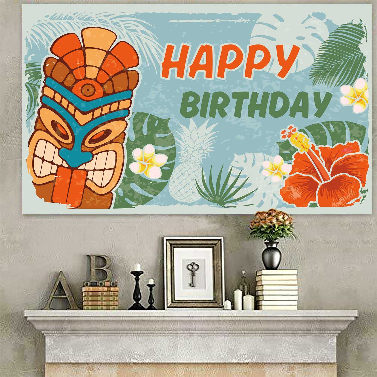Oh Flock I'm 70 Geburtstags-Banner – Glitzernd, 177 Cm, Für Hawaii-Party & Foto-Props