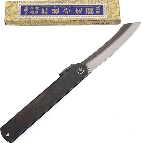 Cocktail Couteau de Poche Pliant Artisanal Japonais Higonokami Zenkou Acier