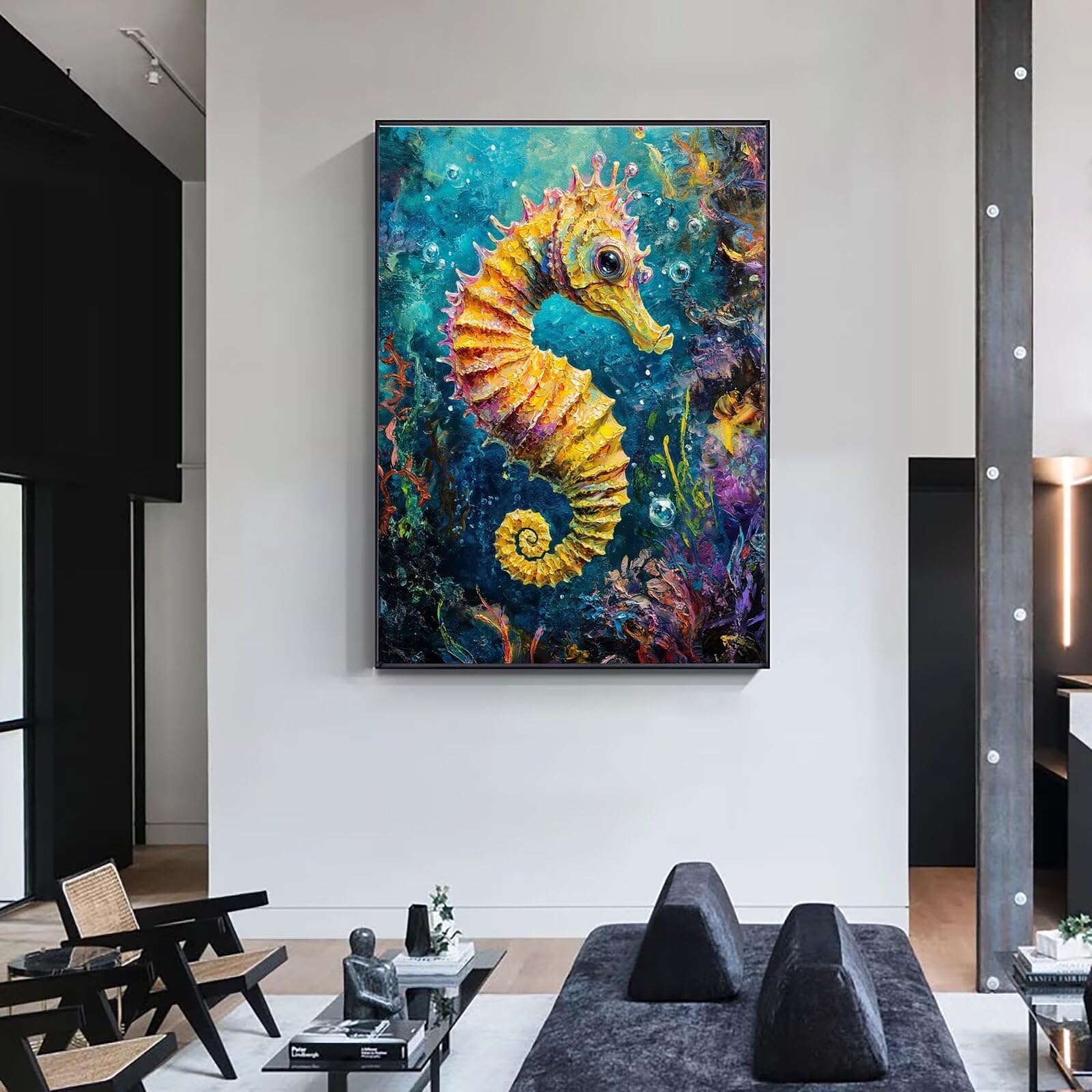 Malen Nach Zahlen Tier Haima, DIY Set Erwachsene, Faltenfreie Leinwand Malset Mit Pinseln, Malen Nach Zahlen Erwachsene, Handgemalt Ölgemälde Leinwand, Deko Wohnzimmer (Ohne Rahmen) 90x120cm Q3S-688