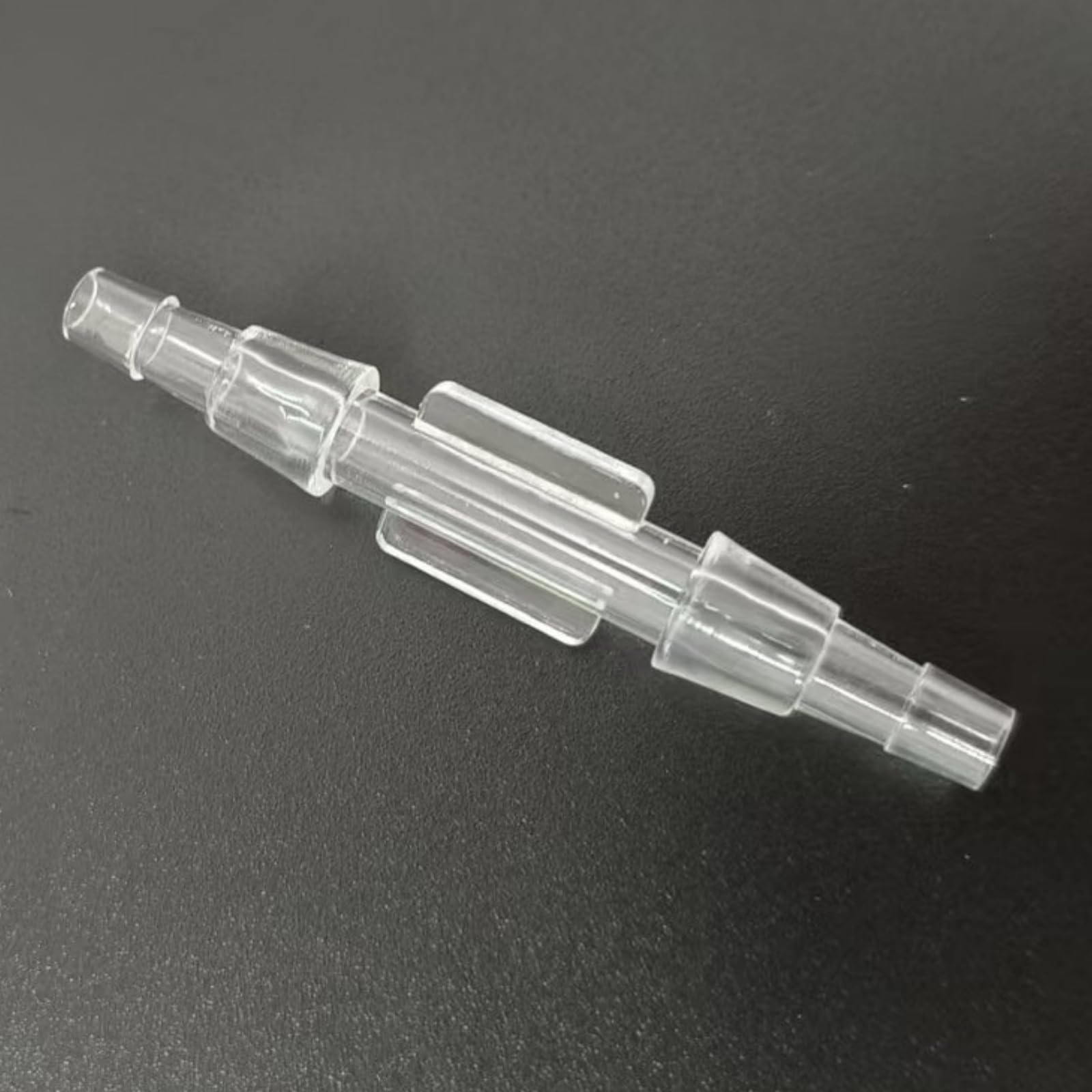 25 sztuk plastikowych złączek do węży wielokrotnego użytku, równych prostych adapterów z kolcami do laboratorium i żywności(4.8mm 3/16inch Wing)