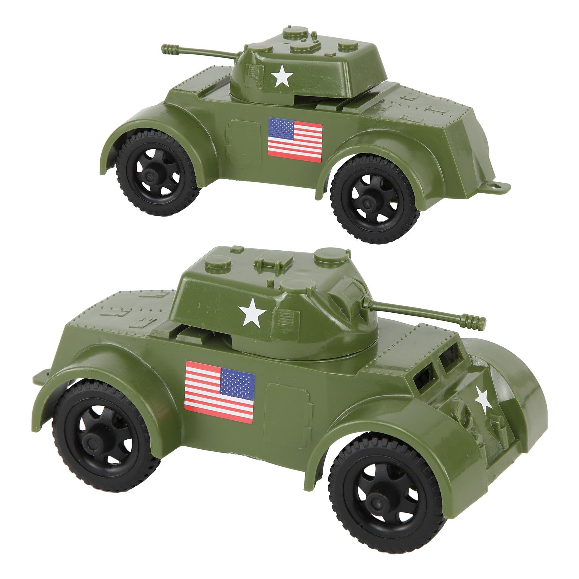 Amazon.com: Tim Mee Toy TimMee Staghound Armored Cars - OD Green
