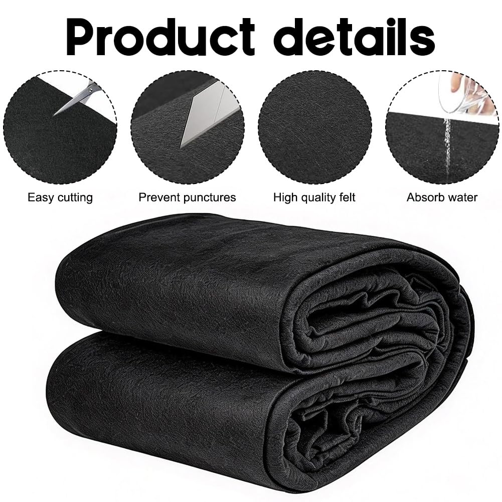 CEWROM Lona de suelo redonda para piscina, base antideslizante para piscinas y jacuzzis, robusta, fácil de colocar, ideal para exteriores, prolonga la vida útil del revestimiento (370)