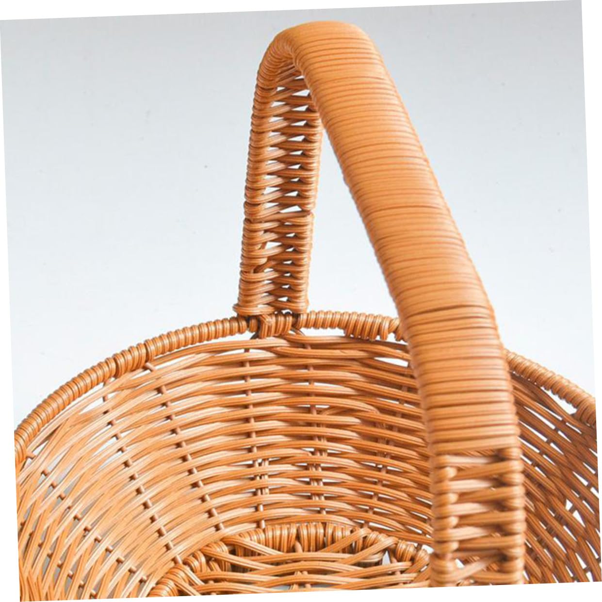 Cabilock Panier en Rotin Tressé Portable en Pp pour Fruits et Légumes Design Simple et Forme Élégante, pour Magasin ou Hôtel
