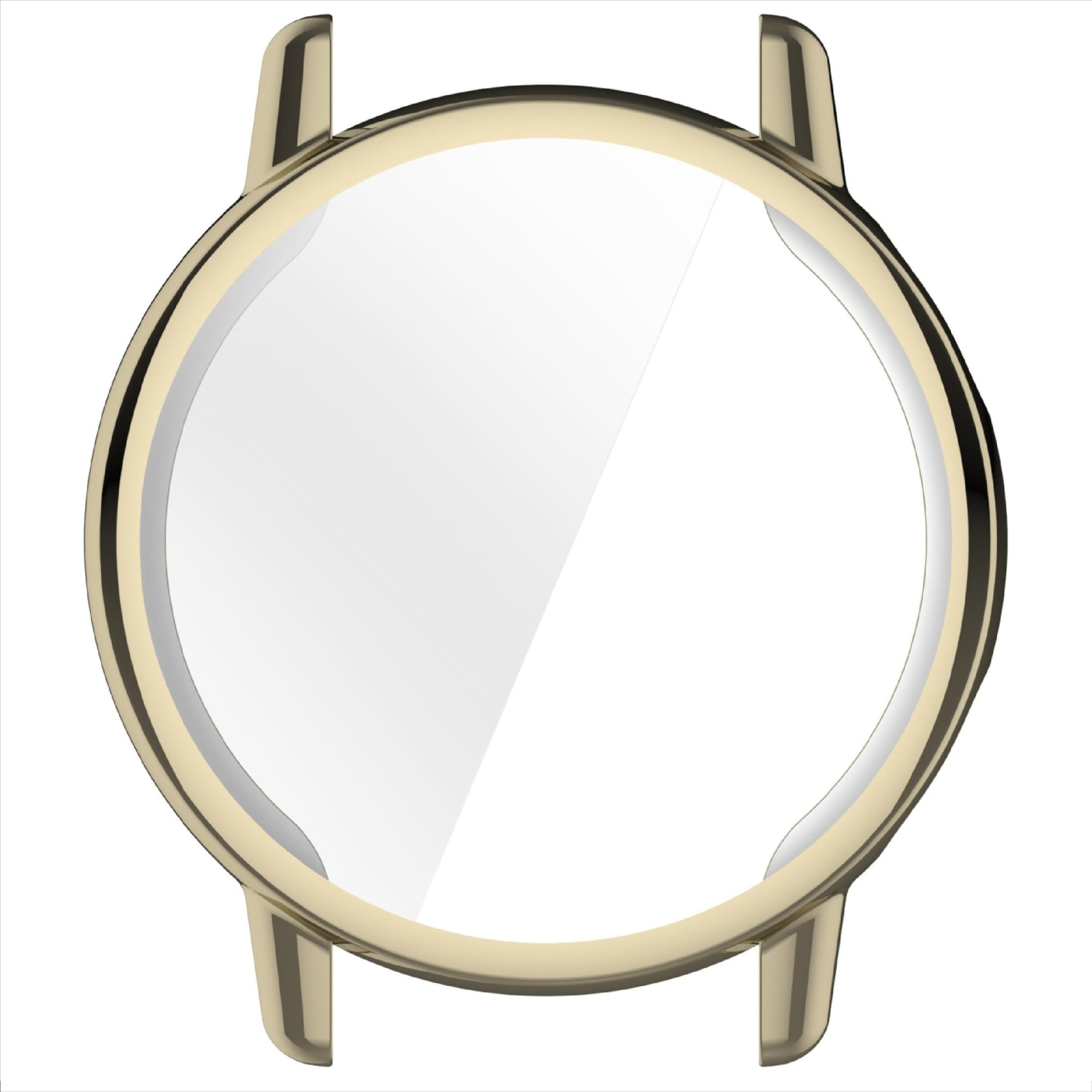 GIOPUEY Hülle Kompatibel mit Garmin Vivoactive 5, Soft TPU, Shock Resistant Cover - Gold Gold