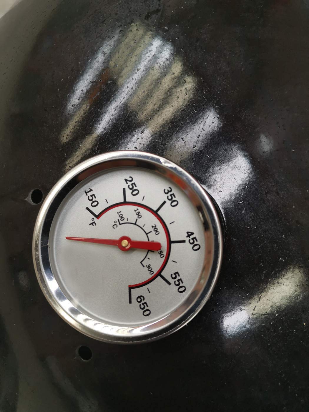 4,6 cm Grilltemperaturmessgerät für CharBroil Grillthermometer Ersatz G432-8L00-W1 Charbroil Advantage Tru-Infrared Performance Grill 463377319 463630021 463448021, Edelstahl Temperaturmesser