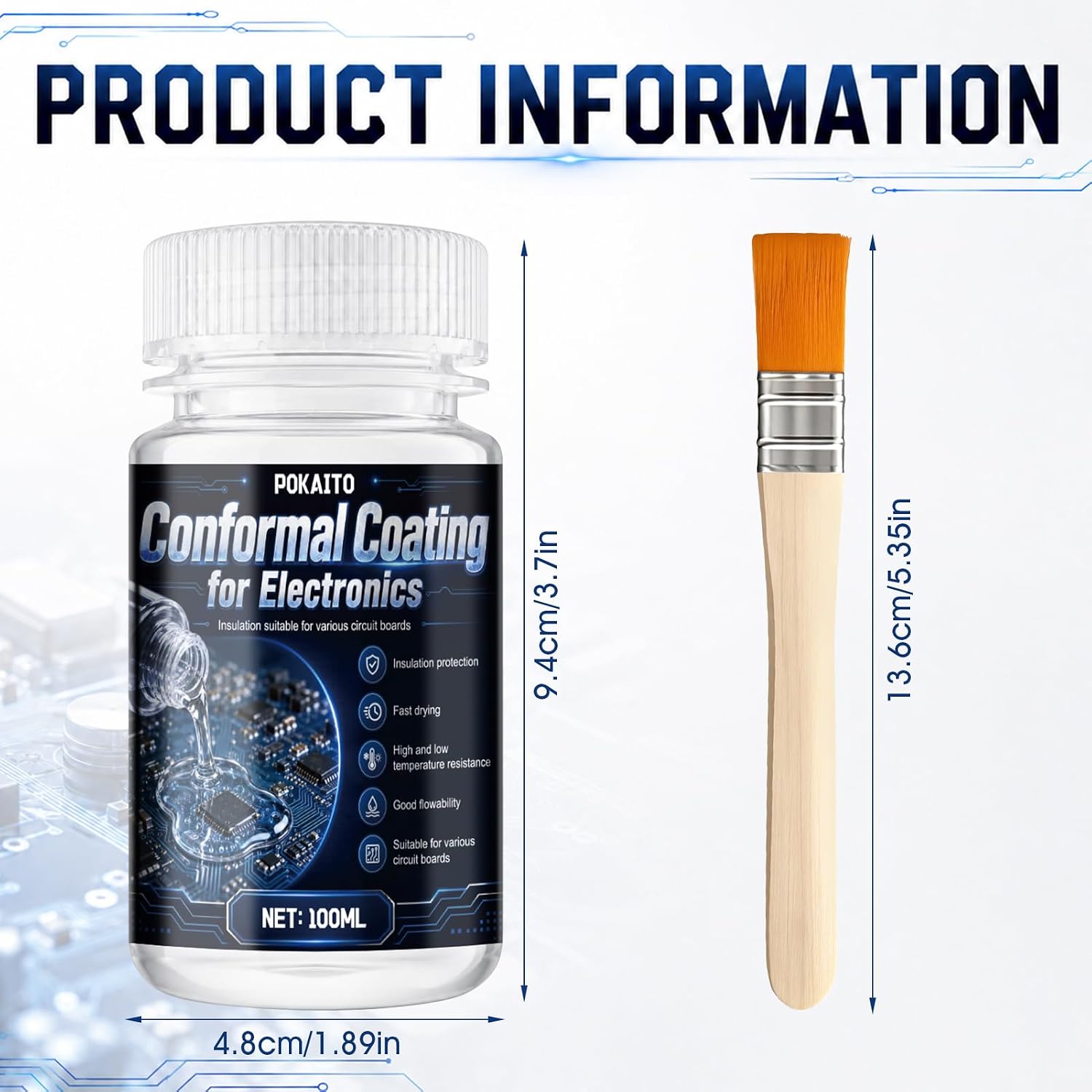 100ML Conformal Coating for Electronics, Insulate&Waterproof, Clear