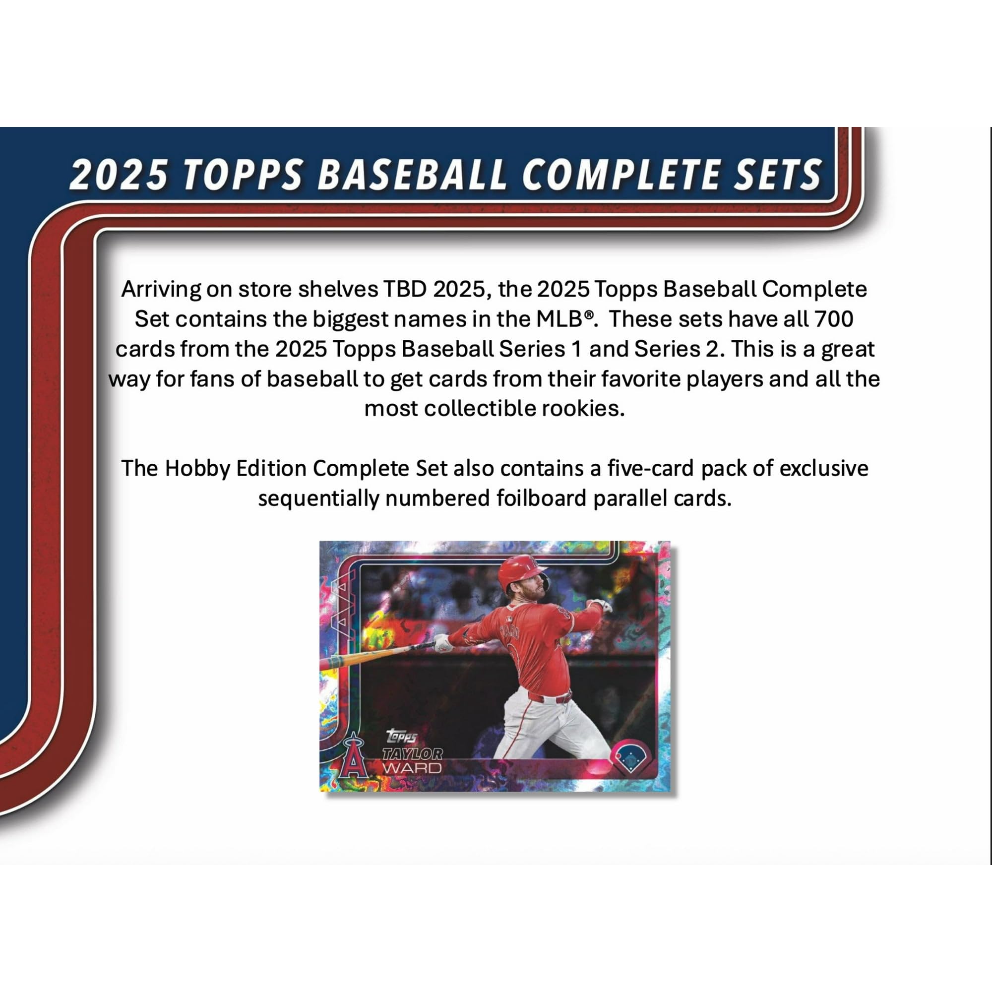 2025 Topps Factory Set Baseball Hobby (Box) 700 Cards Per Set + 1 Five-Card Foilboard Parallel Pack thumbnail 3
