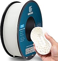 Vista 30 de Geeetech Filamento TPU de 1.75mm, Shore 95A – Filamento flexible para impresora 3D con alta elasticidad, carrete de 1KG (2.2lbs), precisión