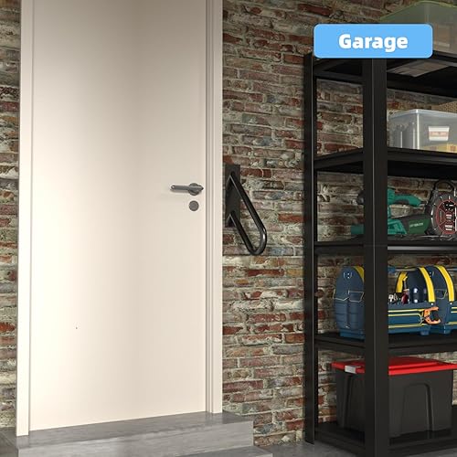 Miniatura 5 de Pasamanos para escalones al aire libre, montaje en pared, barandillas para 1-2 escalones, pasamanos en forma de U con acabado negro mate, pasamanos