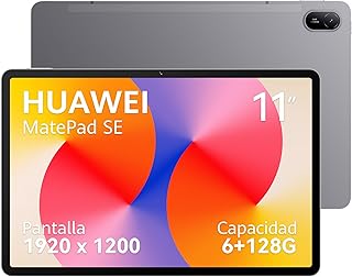 HUAWEI MatePad SE 11 Tablet 6+128GB, Pantalla FullView de 11”, Superbatería de 7700 mAh, Tableta Wi-Fi/Bluetooth, Gris