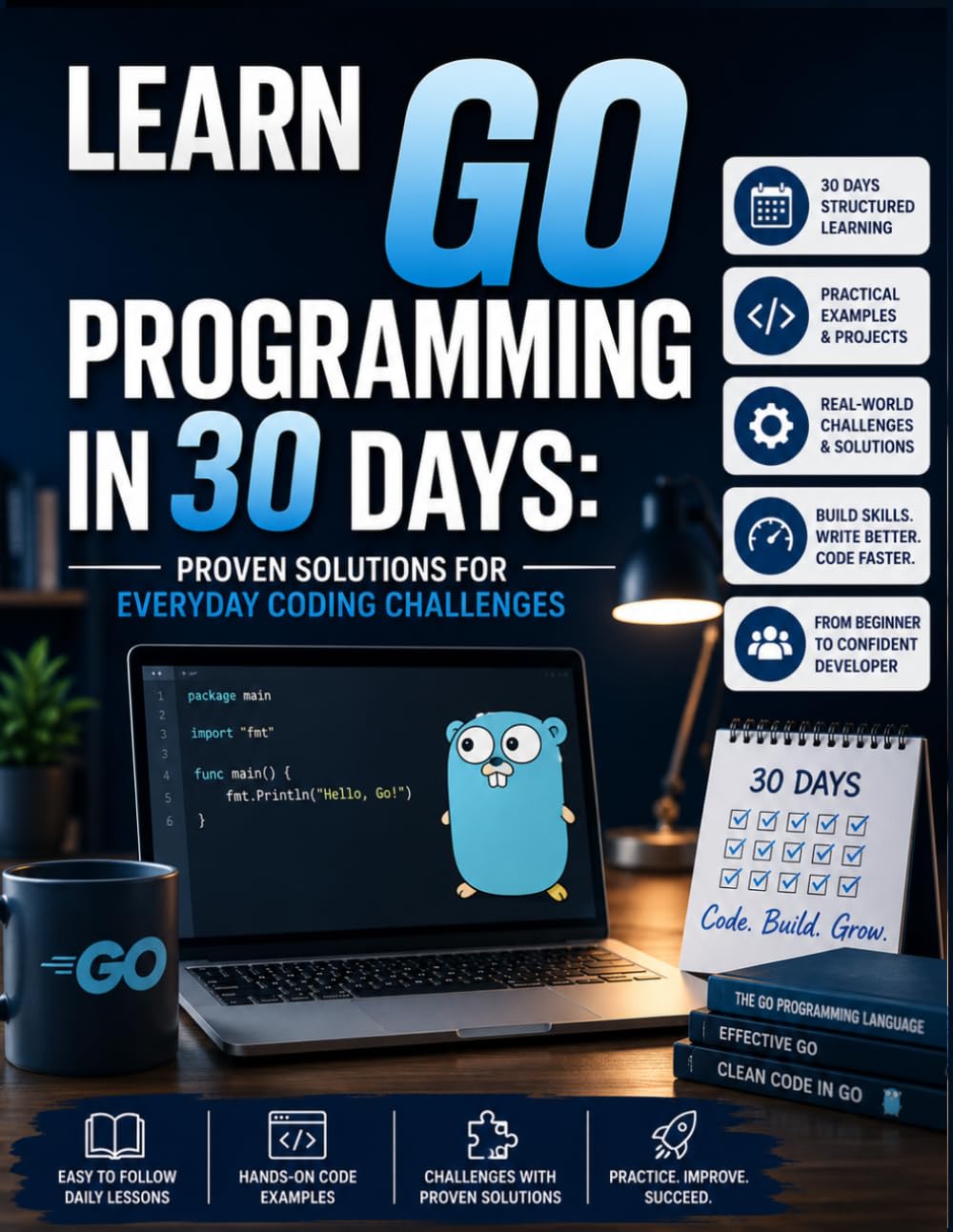 Learn Go Programming in 30 Days: Proven Solutions for Everyday Coding Challenges