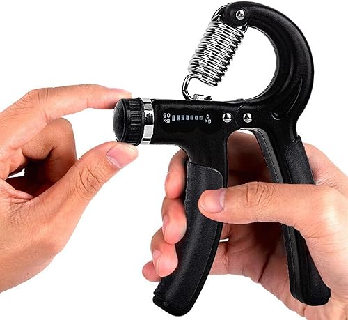 Miniatura 5 de Fortalecedor agarre de mano, paquete de 2 unidades de entrenamiento de fuerza para antebrazo, dedo y muñeca, ejercitador de 11.0-132.3 lbs