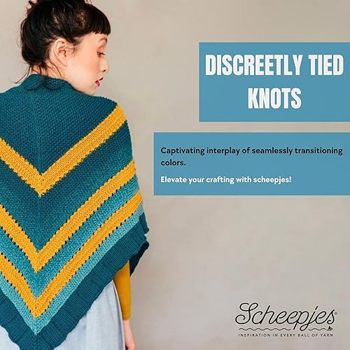 Miniatura 5 de Scheepjes Yarn Whirl - 1111 yardas, 60% hilo de algodón para ganchillo, kit de tejer y manualidades, 40% hilo acrílico, kit de ganchillo que cambia